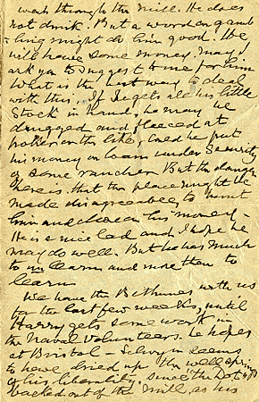 Letter from Canon Dwyer